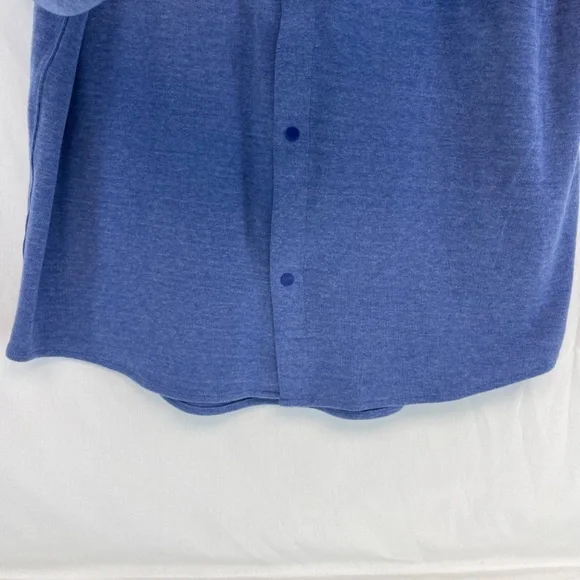 Lululemon Overshirt Collared Snap Long Sleeve Blue Men’s Size Large - Picture 7 of 15